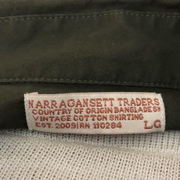 HUNTER GREEN NARRAGANSETT TRADER BUTTON UP - Picture 5 of 5